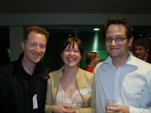 Jean-Marie (Subversive Games), Christel-Lee, and Simon (Different Methods, Subversive Games) kindly pose for a photo from the paparazzi!