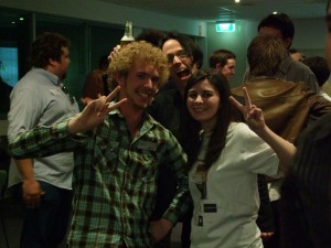 Simon and Alex looking cute. Go team!