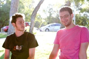 Ben and Baz chillin' in the sun
