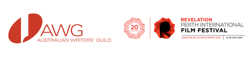 Logo: AWG Australian Writer's Guild, and Revelation Perth International Film Festival