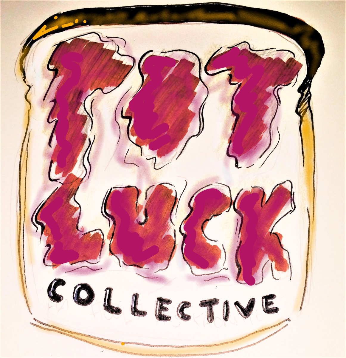 Logo Text reads: Pot Luck Collective