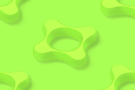 Repeating pattern of Let's Make Games green cog.